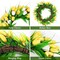 20-Inch Silk Tulip Wreath for Front Door – Artificial Spring & Summer Floral Wreath with Greenery for Window, Wall, Wedding, Valentine’s Day & All-Season Home Décor